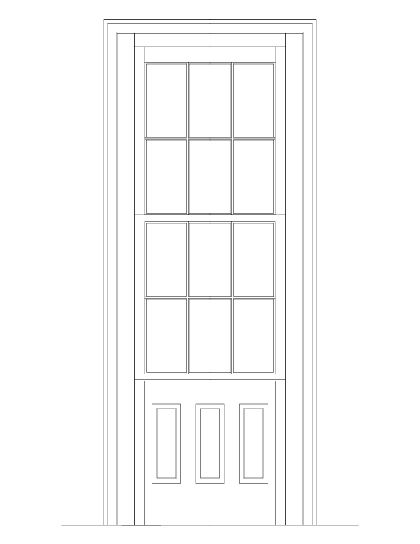 INTERIOR WINDOW B ELEVATION