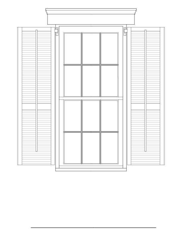 EXTERIOR WINDOW B ELEVATION