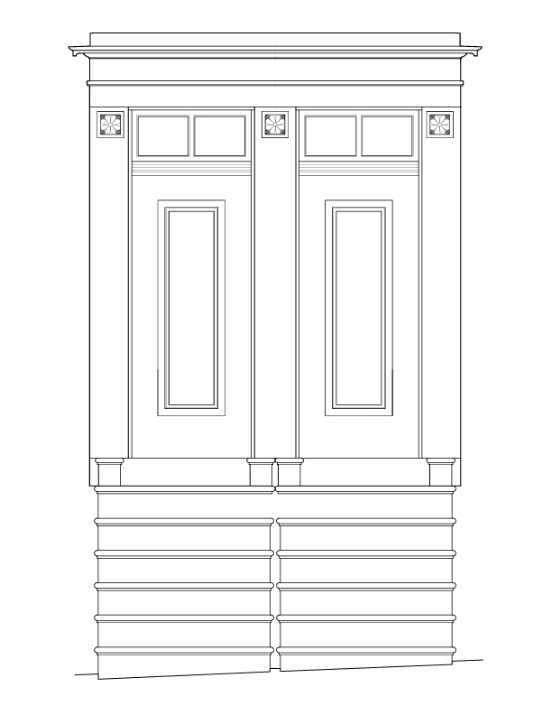 FRONT ENTRANCE ELEVATION