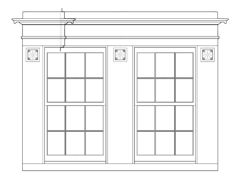 SECOND FLOOR WINDOW ELEVATION