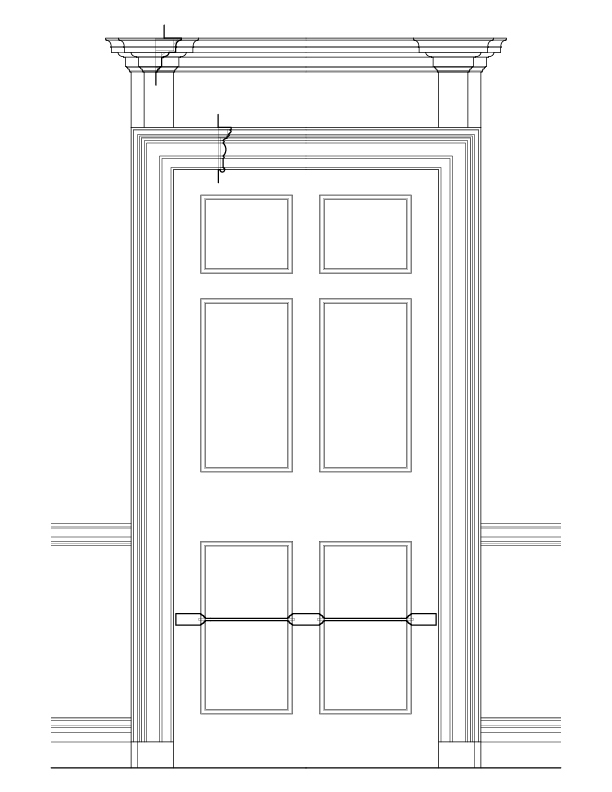 DINING ROOM DOOR ELEVATION