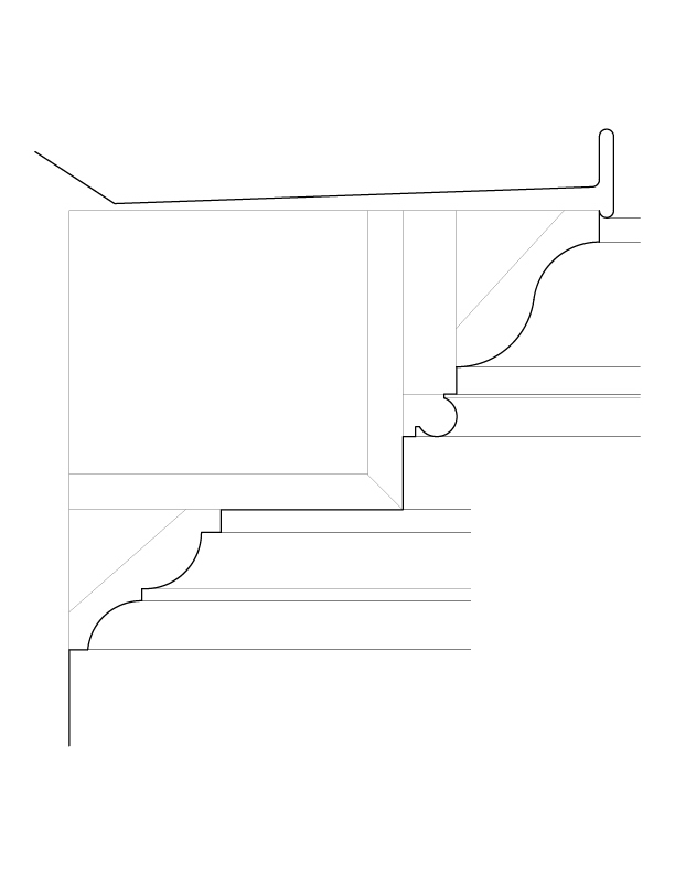 FRONT CORNICE