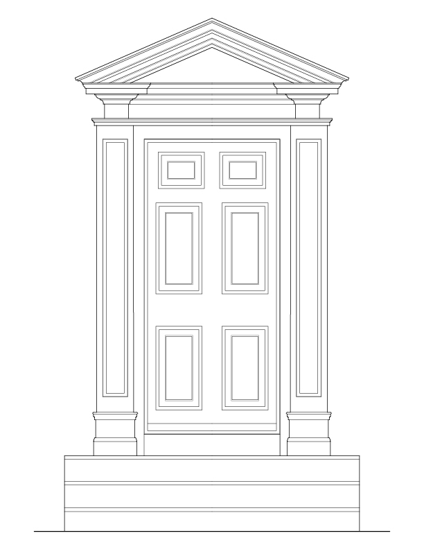 REAR DOOR ELEVATION