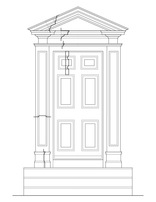 REAR DOOR ELEVATION