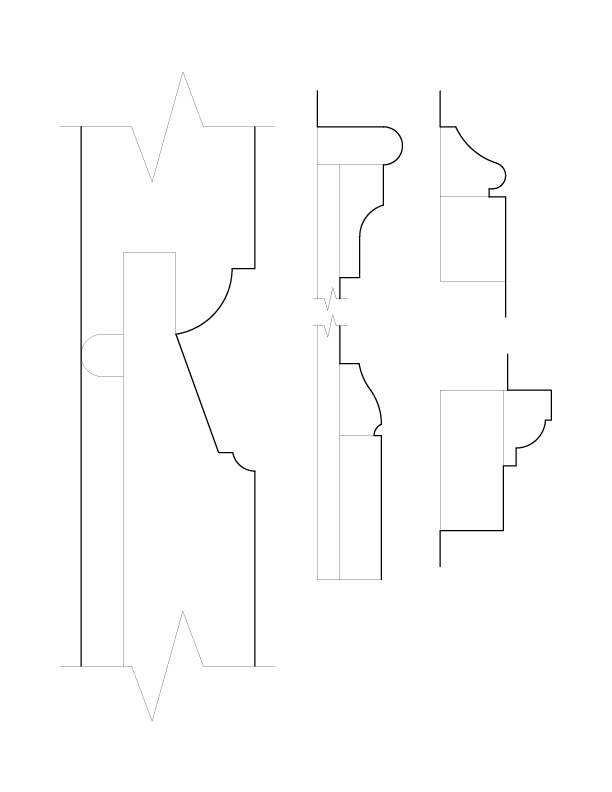 REAR DOOR MOULDINGS