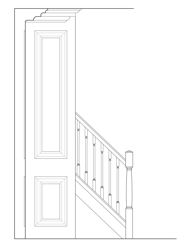 DINING ROOM SIDE WALL ELEVATION