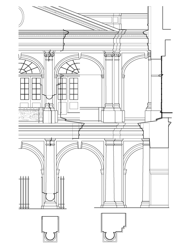 SOUTHEAST FRONT ELEVATION AND PLAN
