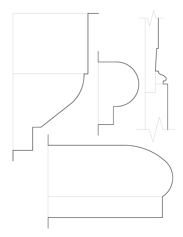 SOUTHEAST ENTRANCE MOULDINGS