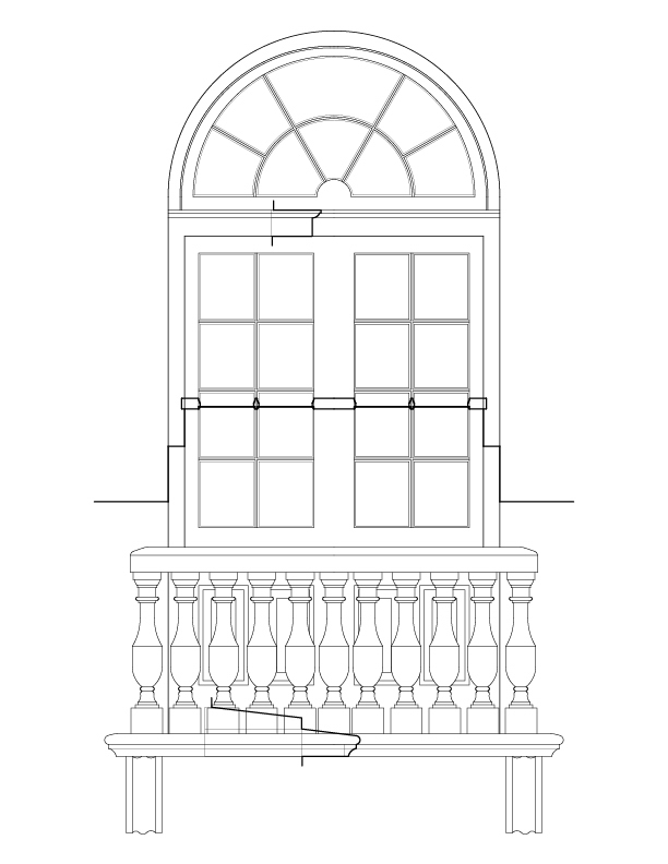 ALLEY SIDE EXTERIOR DOOR ELEVATION