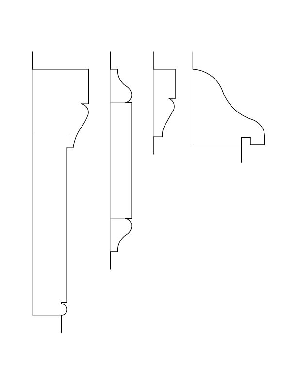 ALLEY SIDE DOOR MOULDINGS