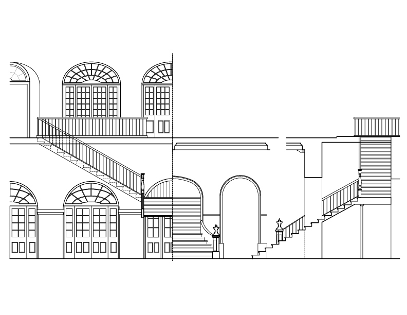 MAIN STAIRWAY ELEVATION