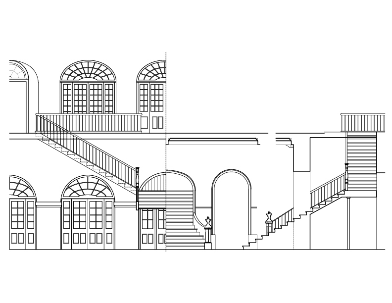 MAIN STAIRWAY ELEVATION