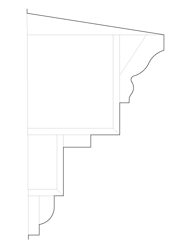 DETAIL OF ORDER OF THE BUILDING MOULDINGS