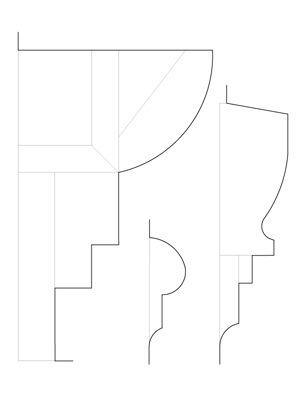 DETAIL OF ORDER OF THE BUILDING MOULDINGS