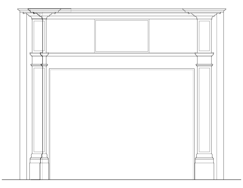 MANTEL A ELEVATION