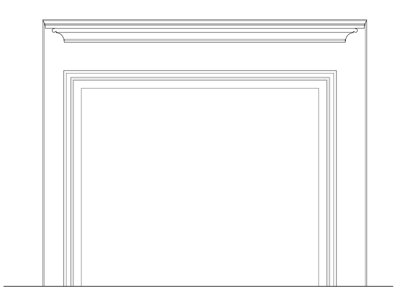 MANTEL B ELEVATION