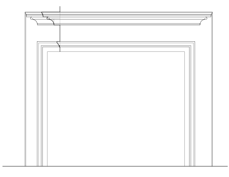 MANTEL B ELEVATION