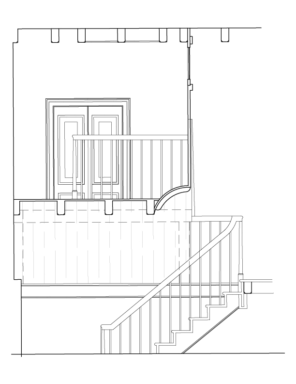 DETAILS OF STAIRWAY SECTION B-B