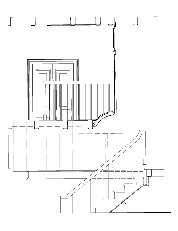 DETAILS OF STAIRWAY SECTION B-B