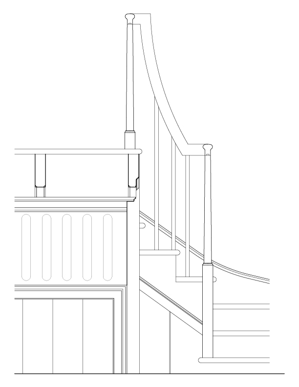 DETAILS OF STAIRWAY AT C-C