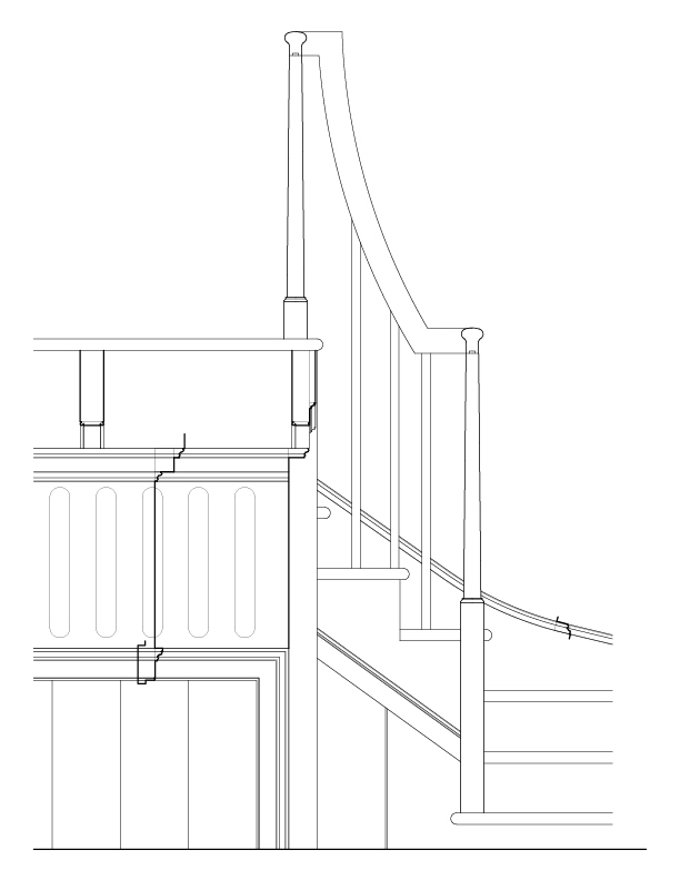 DETAILS OF STAIRWAY AT C-C