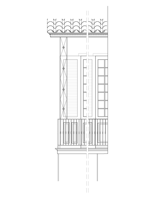 DETAILS OF BALCONY ELEVATION