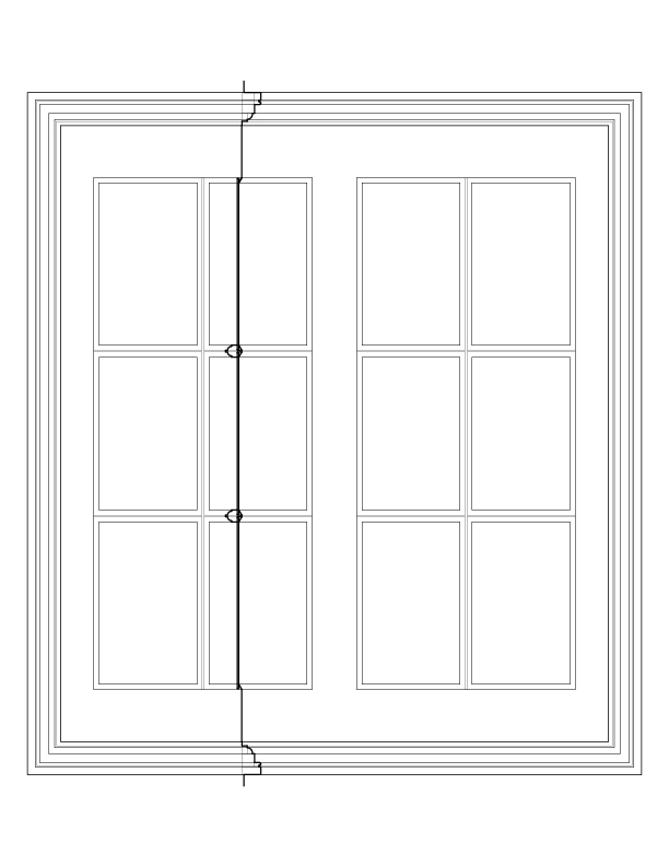 2D EXTERIOR WINDOW ELEVATION