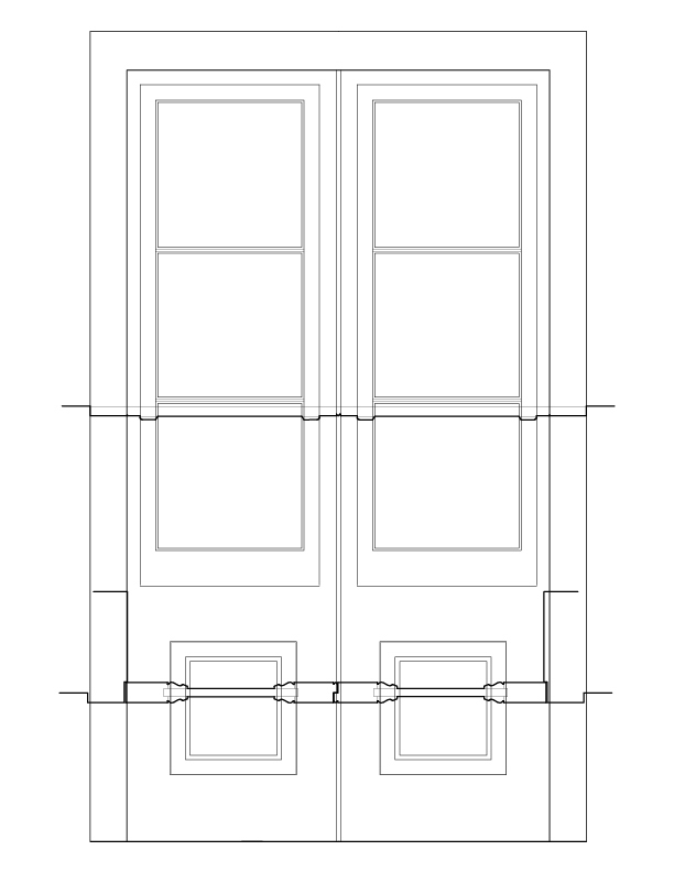 DOOR 103 INTERIOR ELEVATION