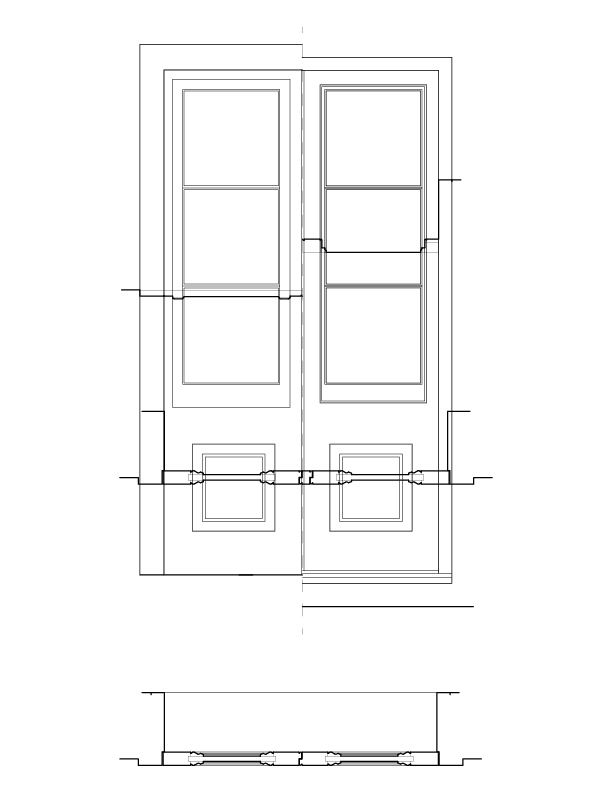 DOOR 103 ELEVATION AND PLAN