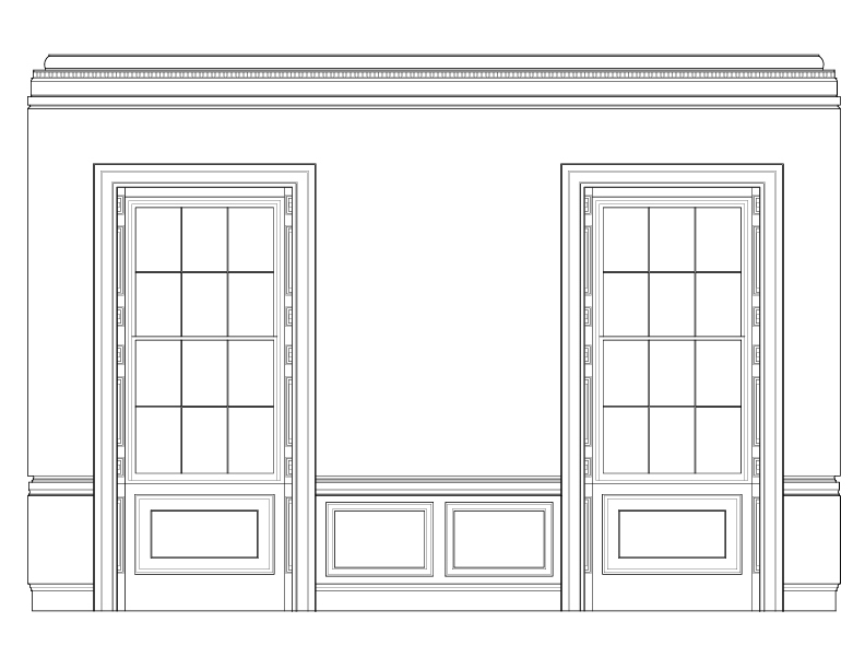 OFFICE ROOM SOUTH ELEVATION