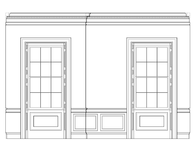 OFFICE ROOM SOUTH ELEVATION