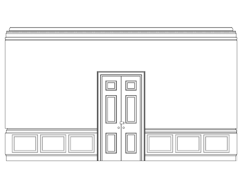 OFFICE ROOM EAST ELEVATION