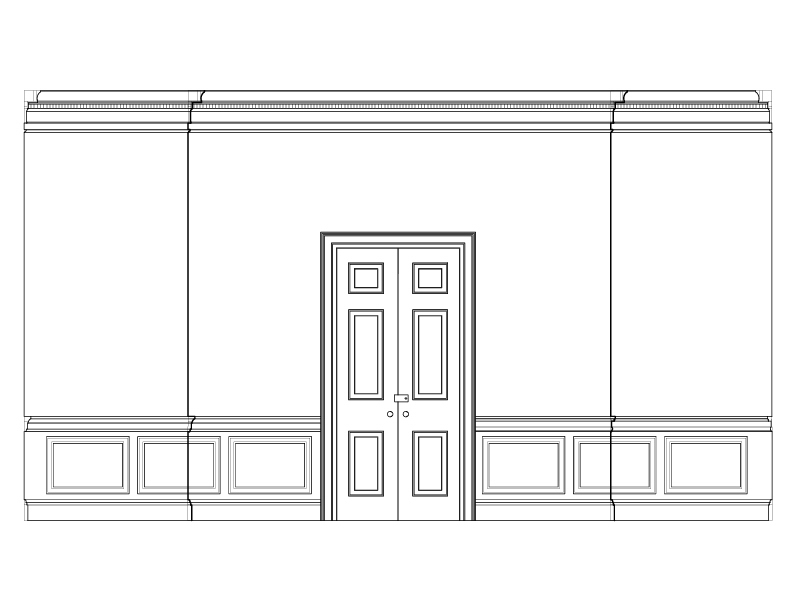OFFICE ROOM EAST ELEVATION