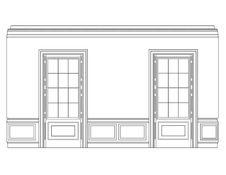 OFFICE ROOM WEST ELEVATION