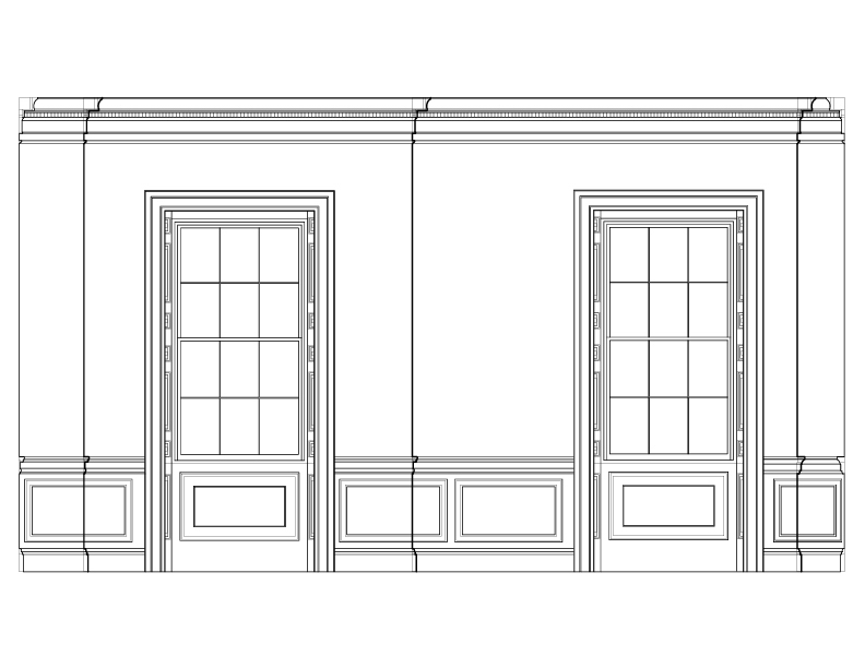 OFFICE ROOM WEST ELEVATION
