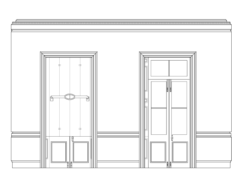 PIANO ROOM NORTH ELEVATION
