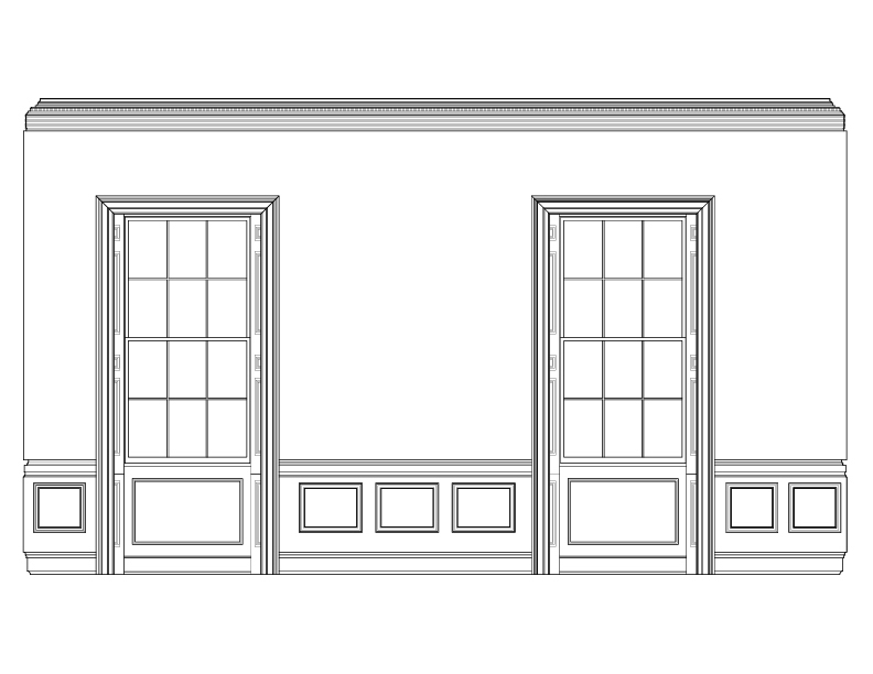 DINING ROOM EAST ELEVATION