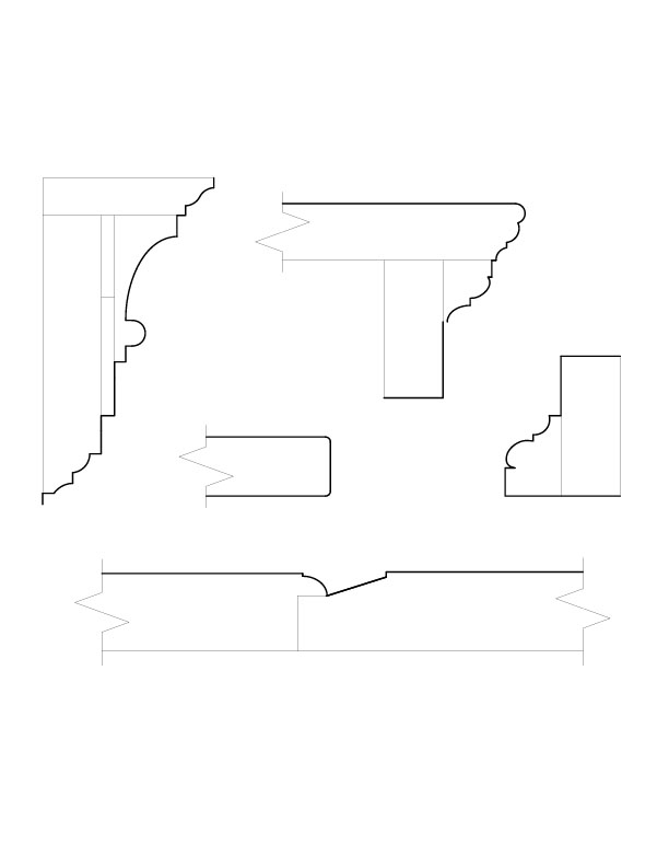 CORNER CUPBOARD MOULDINGS