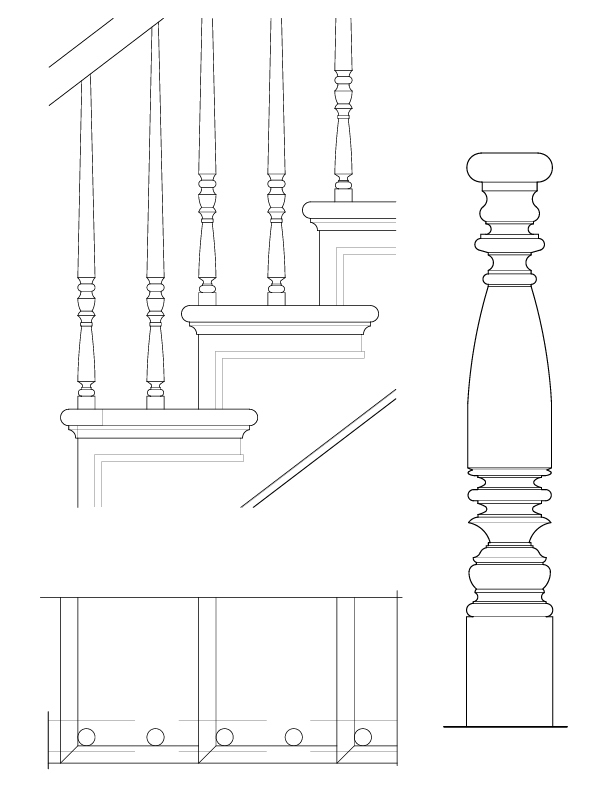 INTERIOR STAIR DETAILS AND PLANS