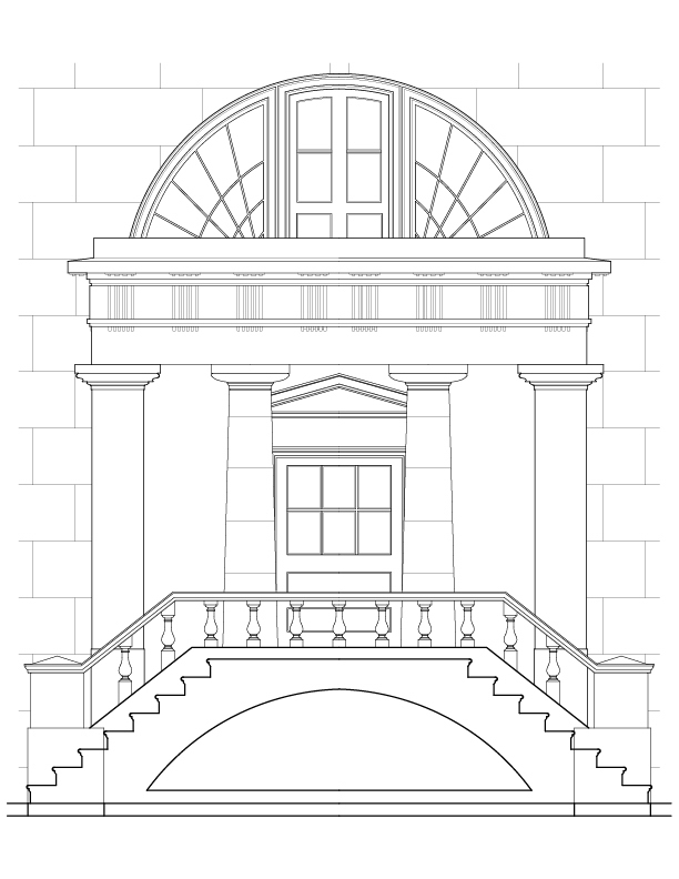 MAIN PORTICO ELEVATION