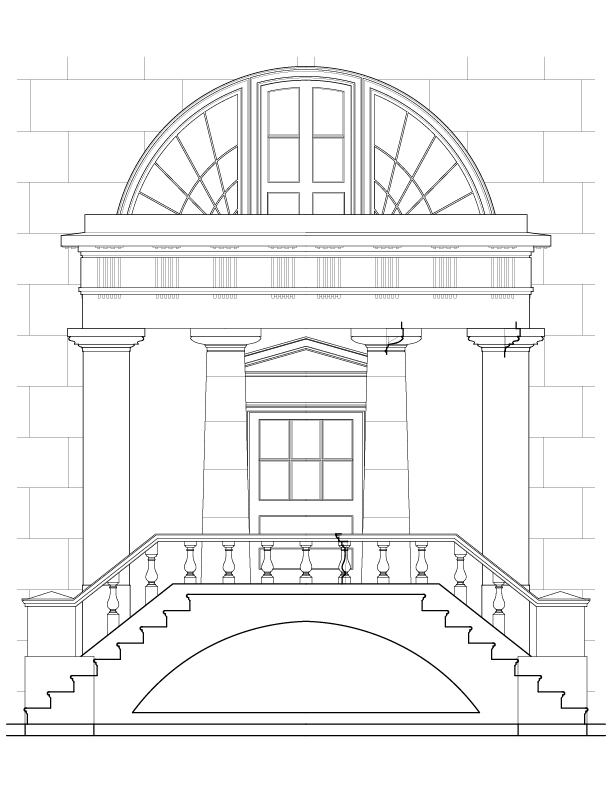 MAIN PORTICO ELEVATION