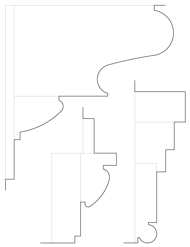 MAIN PORTICO MOULDINGS