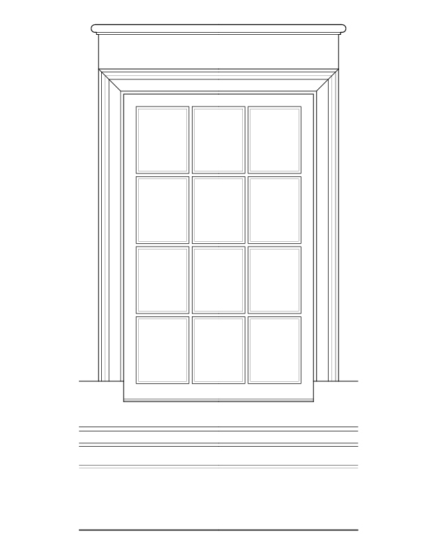 WINDOW 3 EXTERIOR ELEVATION