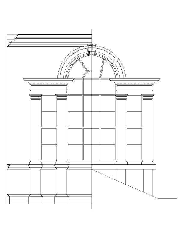 EAST SECOND FLOOR WINDOW ELEVATION