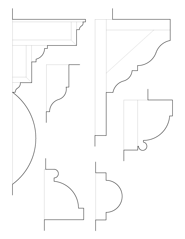 LIVING ROOM MOULDINGS