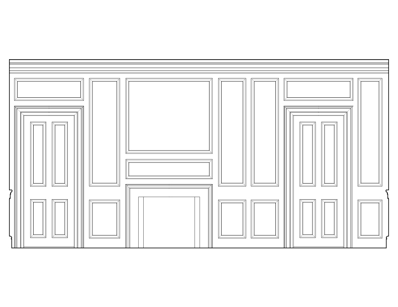 SECOND FLOOR BEDROOM ELEVATION