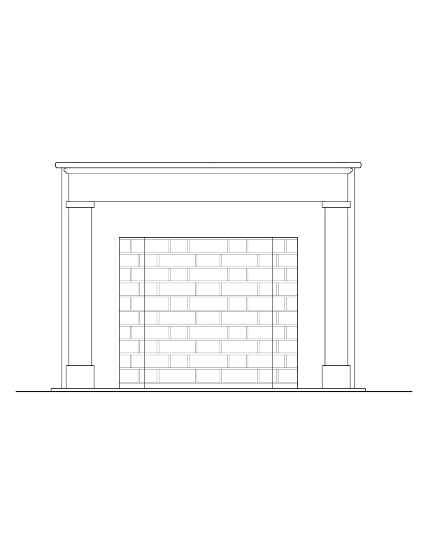 FRONT PARLOR FIREPLACE ELEVATION