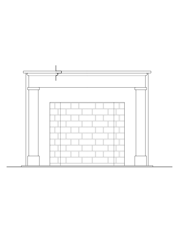 FRONT PARLOR FIREPLACE ELEVATION