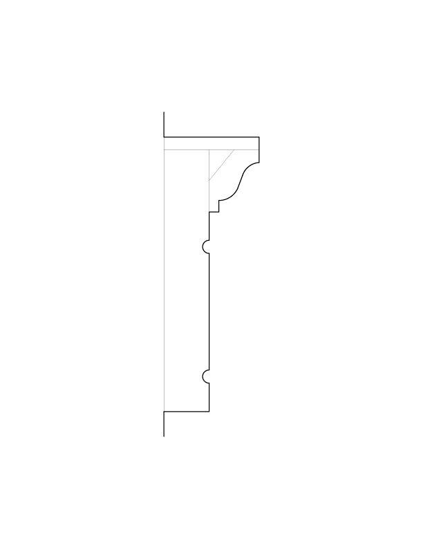 SECOND FLOOR BEDROOM FIREPLACE MOULDING