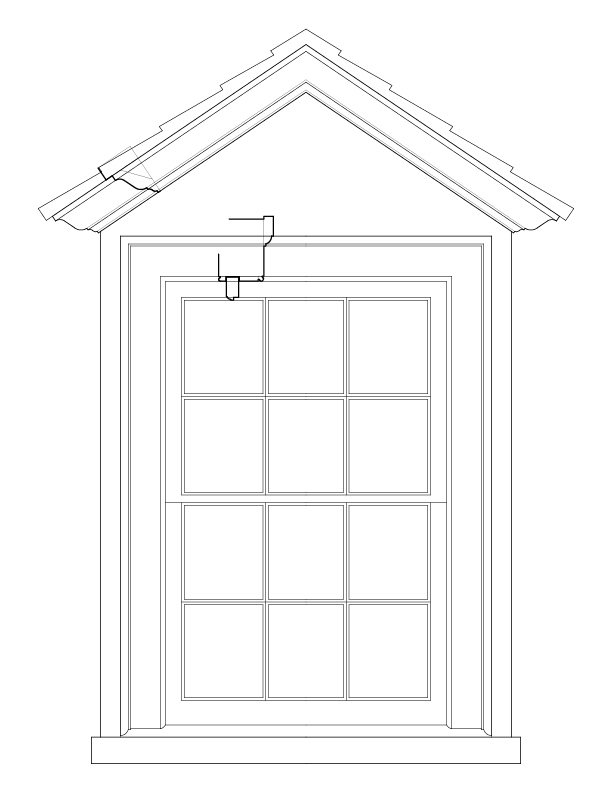 DORMER WINDOW NO. 303 ELEVATION